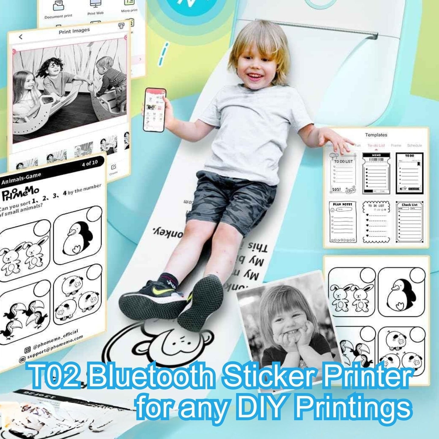 PrintPop™ - Portable Mini Printer